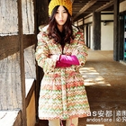 Ando Store - Drawstring Chevron Padded Jacket