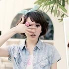 Clair Beauty - Dotted Bow-Accent Hair Band