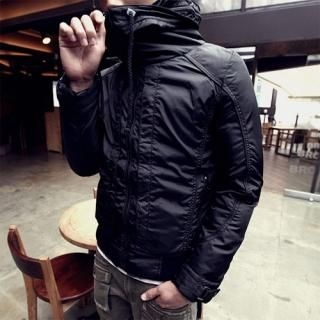Down Padded Funnel-Neck Jacket