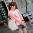 CLICK - Sequined Back Open-Knit Hoodie