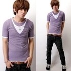 SeventyAge - Inset Double Collor Short Sleeve Top
