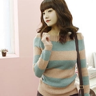 Dodostyle - Boatneck Stripe Knit Top