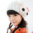 59 Seconds - Rabbit-Accent Pompom Beanie