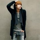 ABOKI - Belted Hooded Cardigan