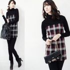 Stylementor - Check Turtleneck Top