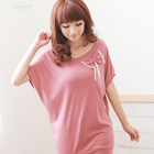 F-DNA - Bow-Accent Short-Sleeve T-Shirt