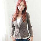 F-DNA - Single-Button Knit Blazer