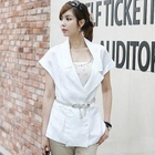 TIARA - Linen Short-Sleeve Blazer