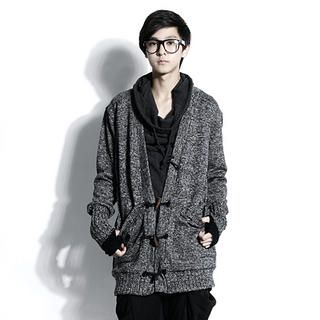 Toggle-Button Front Knit Cardigan