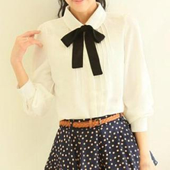 Jill & Jane - Long-Sleeved Pintuck Blouse Jill & Jane - Long-Sleeved Pintuck Blouse