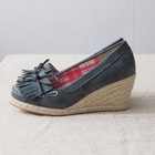 Ni-kiyo - Faux-Suede Fringed Wedges