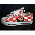 HVBAO - 'Girl and Checkboard Pattern' Sneakers