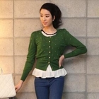 STYLEKELLY - Beaded Cropped Cardigan