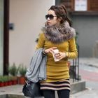 REDOPIN - Turtleneck Long Knit Top