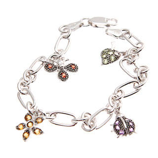World of Insect Semi-Precious Studded Bracelet World of Insect Semi-Precious Studded Bracelet