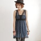 MYHEART - Sleeveless Printed Chiffon Babydoll Top
