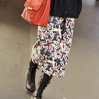 OrangeBear - Printed Long Skirt