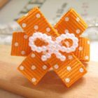 Fit-to-Kill - Hand made Pretty ribbon with orange spot cotton ring
