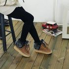 Nongli - Fleece-Lining Lace-Up Ankle Boots