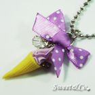 Sweet & Co. - Sweet Polka Ribbon Berry Ice-Cream Pearl Necklace