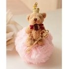 Fit-to-Kill - Bear with Crown and Pink Ball Cell Phone Strap