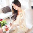 Tokyo Fashion - Bow-Accent Frilled Chiffon Dress