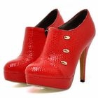 Smoothie - Patterned Studded Platform Boots