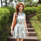 BBon-J - Sleeveless Embroidered Shirtdress