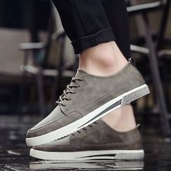 HANO - Plain Faux-Leather Sneakers HANO - Plain Faux-Leather Sneakers