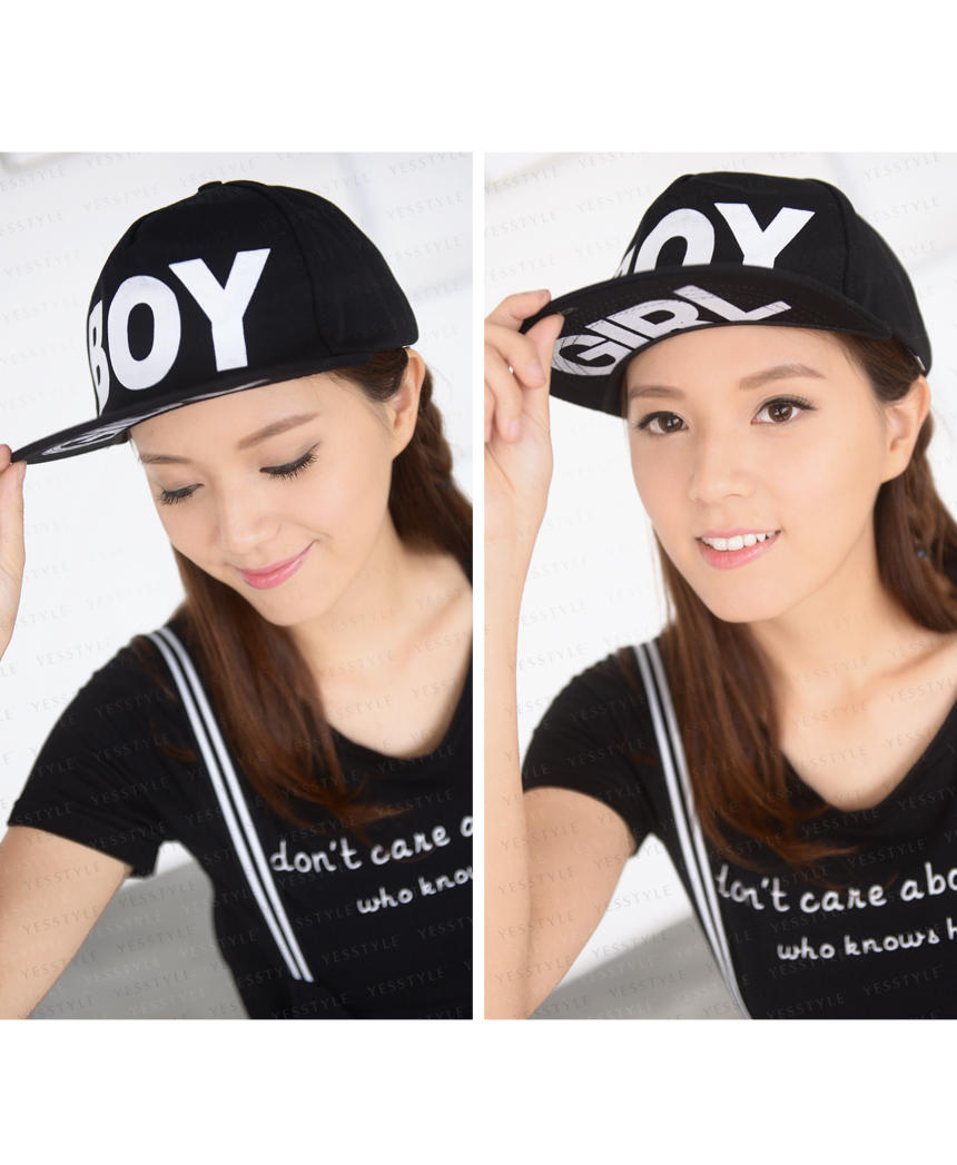 59 Seconds 'Boy' Print Baseball Cap YESSTYLE
