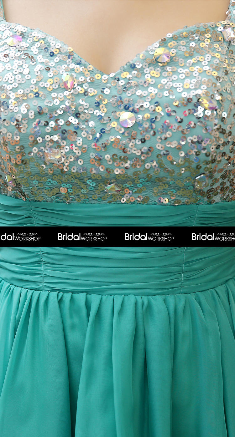 Bridal Sleeveless Sequined Mini Prom Dress YESSTYLE