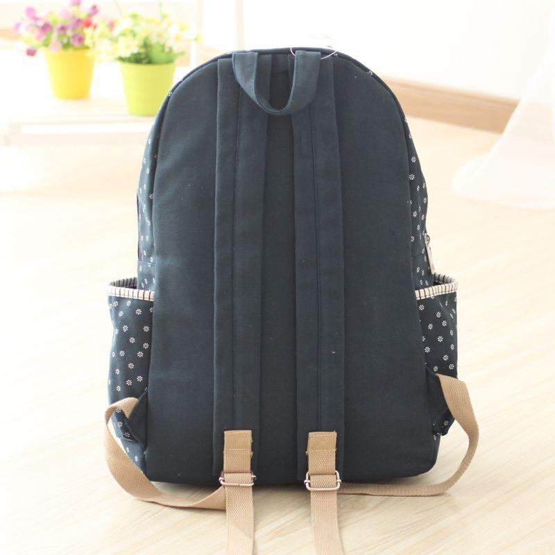 Canvas Love Floral Print Canvas Backpack YESSTYLE