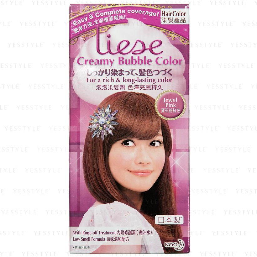 liese creamy bubble hair color (jewel pink)