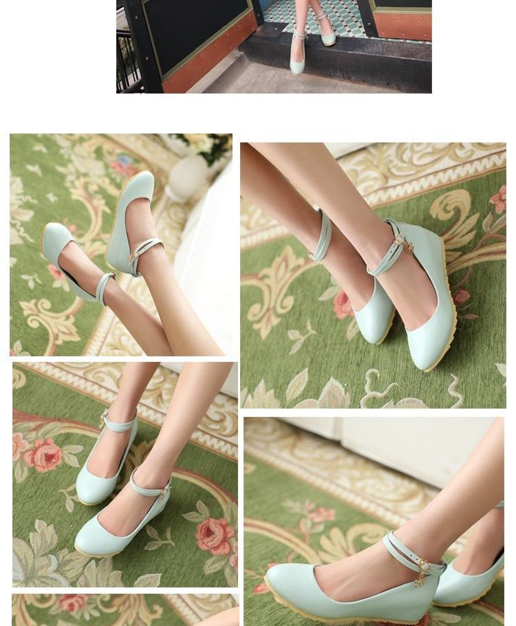 flats with hidden wedge heel