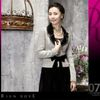 Rian Rose - Velvet-Trimmed Blazer with Belt