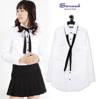YesStyle.com: Women: Soneed: White Shirt + Neck Tie - White / One size - Free International Shipping on orders over US$150 from yesstyle.com