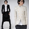 deepstyle - Mandarin Collar Military Jacket