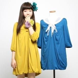 YesStyle.com: Women: Damppoppo: Bubble-Hem Bow Front Dress - Free International Shipping on orders over US$150 : bow front bubble-hem dress