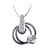 Chow Sang Sang - 18K/750 White Gold Diamond Necklace
