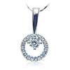 Chow Sang Sang - 18K/750 White Gold Diamond Necklace