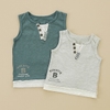 Biquette - Sleeveless Henley Tank