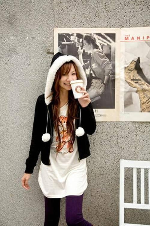 YesStyle.com: Women: SHY SHY: Faux Fur Trimmed Short Jacket - Free International Shipping on orders over US$150 from yesstyle.com