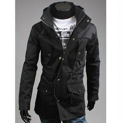 CRYX - Funnel-Neck Drawcord Hooded Jacket