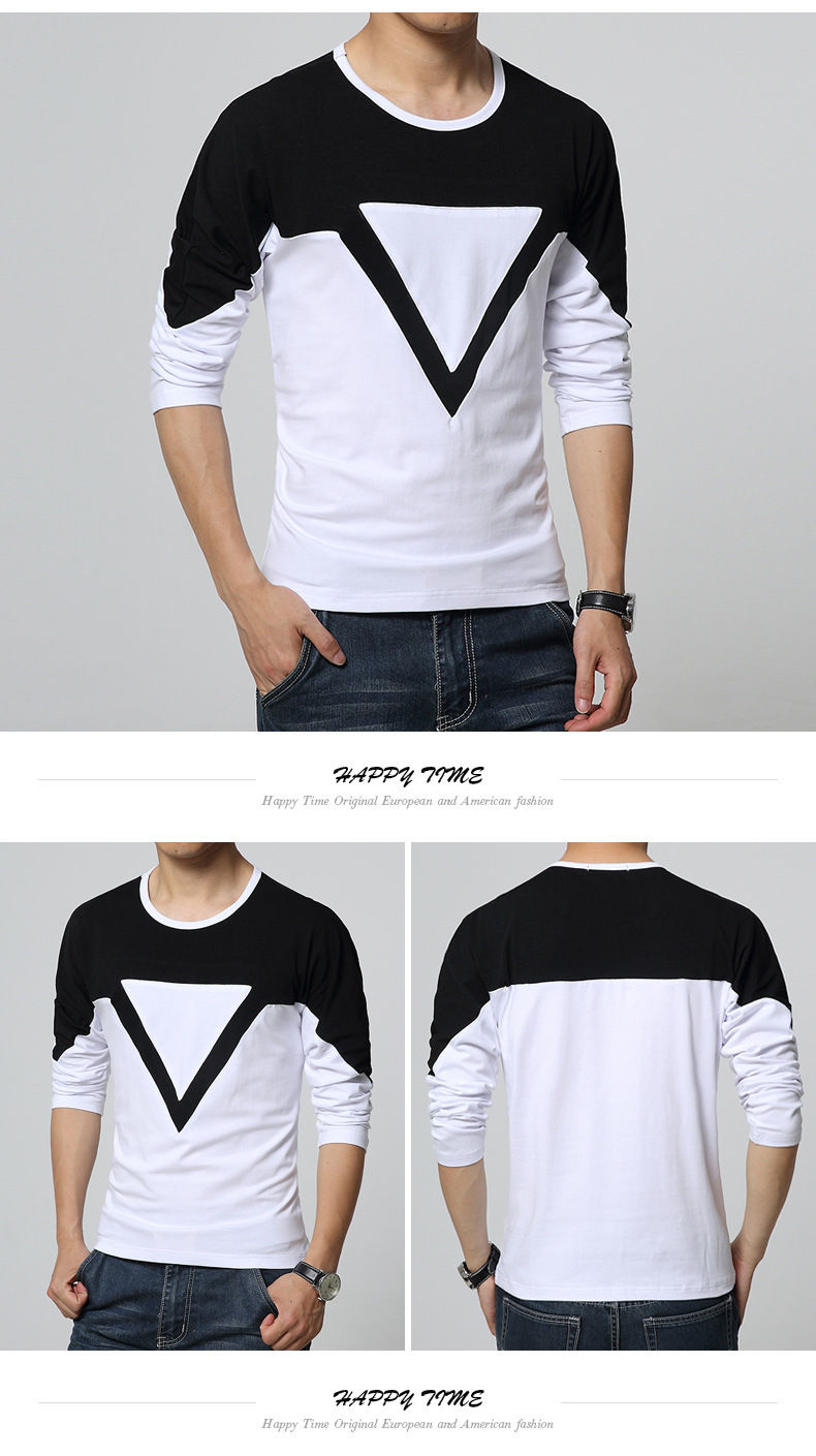 Alvicio Two-Tone Long-Sleeve T-Shirt | YESSTYLE