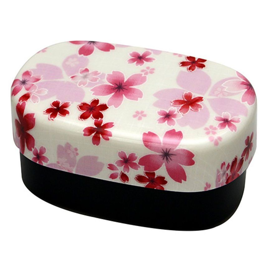 购买hakoya hakoya nunobari oval lunch box sakura white 