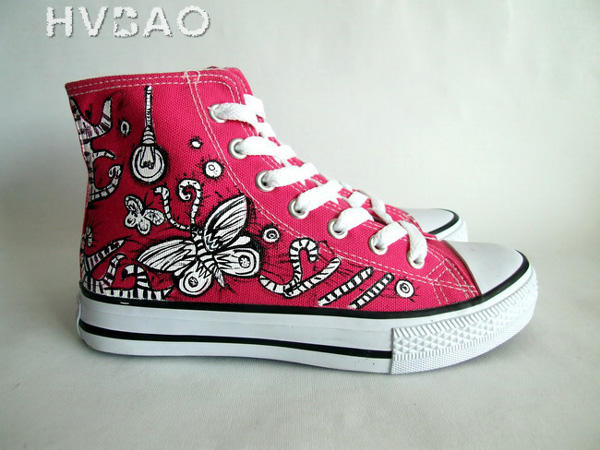 HVBAO 'Flying Butterfly' High-Top Canvas Sneakers | YESSTYLE
