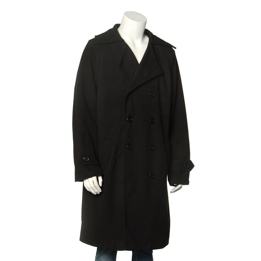 Free Shop Double-Breasted Long Coat | YESSTYLE